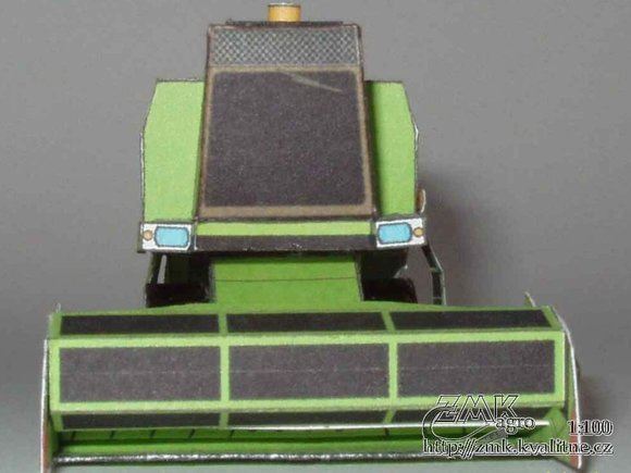 Комбайн Fortschritt E 514 paper model