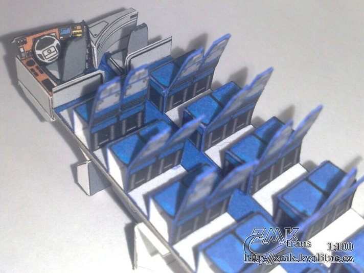 Автобус Volvo 9700 Prestige paper model