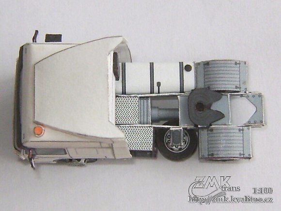 Грузовик DAF XF 95 с полуприцепом (JAPO) paper model