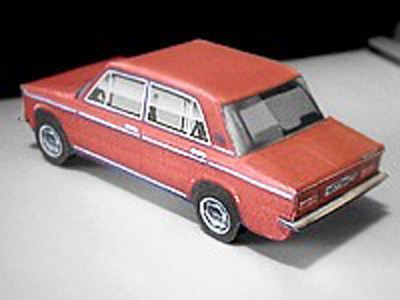 Автомобиль ВАЗ-2103 paper model