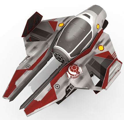 Перехватчик Эта-2 Оби-Ван Кеноби (Звездные войны) paper model