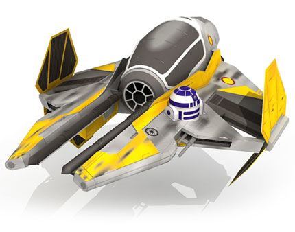 Перехватчик Эта-2 Анакина Скайуокера (Звездные войны) paper model
