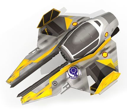 Перехватчик Эта-2 Анакина Скайуокера (Звездные войны) paper model