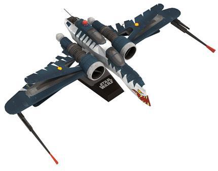 Агрессивный истребитель-разведчик-170 (Звездные войны: Война клонов) paper model