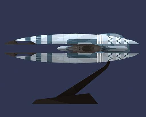 Истребитель Стервятник (Звездные войны) paper model