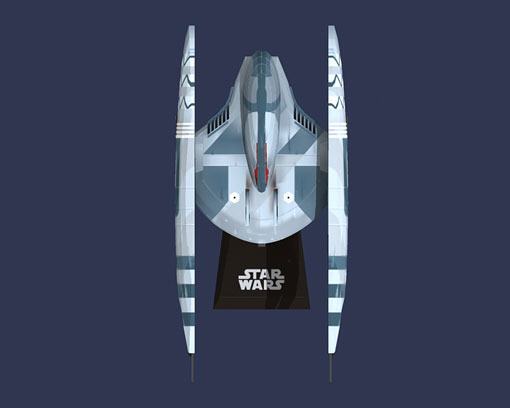 Истребитель Стервятник (Звездные войны) paper model