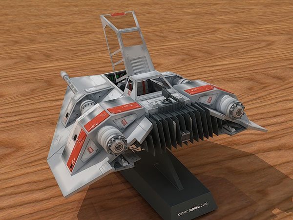 Аэроспидер T-47 Snowspeeder (Звездные войны) paper model