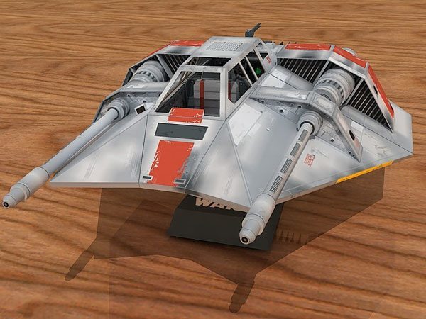 Аэроспидер T-47 Snowspeeder (Звездные войны) paper model