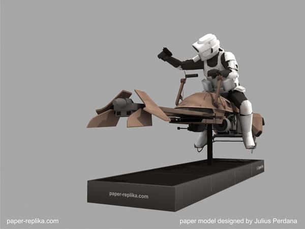 Штурмовик-разведчик (Звездные войны) paper model