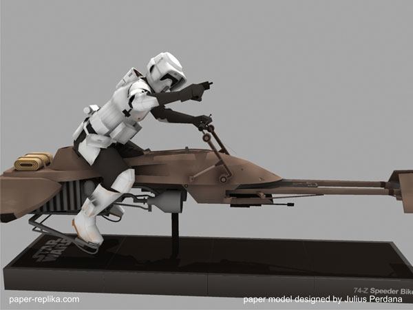 Штурмовик-разведчик (Звездные войны) paper model