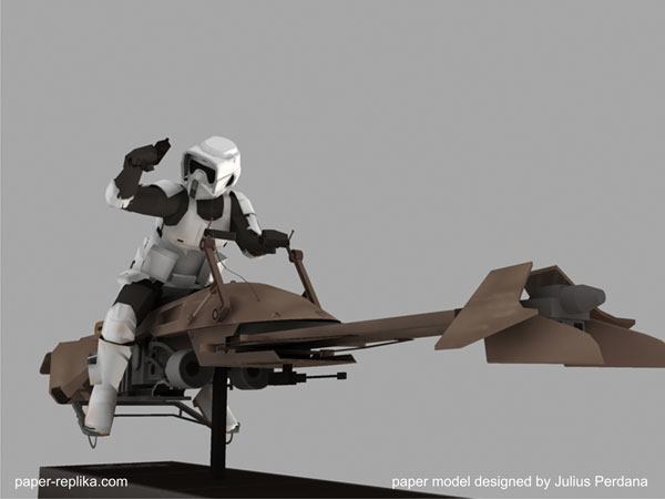Штурмовик-разведчик (Звездные войны) paper model