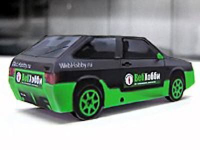 Автомобиль ВАЗ-2108 Веб Хобби paper model