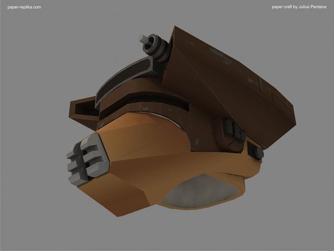 Шлем Боуша (Звездные войны) paper model