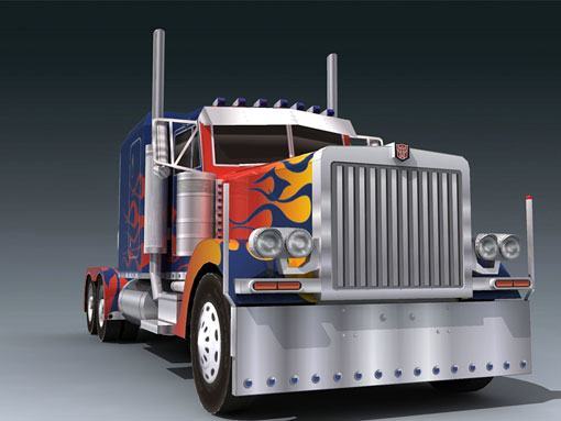 Трансформер Оптимус Прайм Peterbilt 379 (Трансформеры) paper model