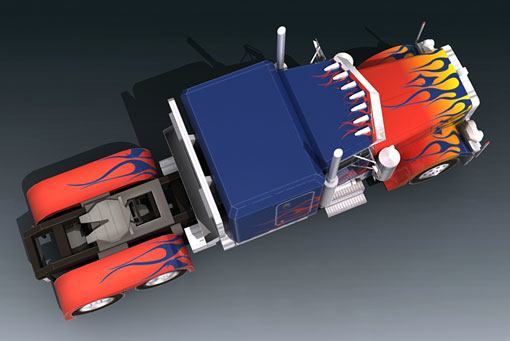 Трансформер Оптимус Прайм Peterbilt 379 (Трансформеры) paper model
