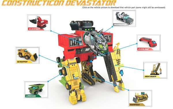 Трансформер Оверлоад (Трансформеры) [серия, часть 2/7] paper model