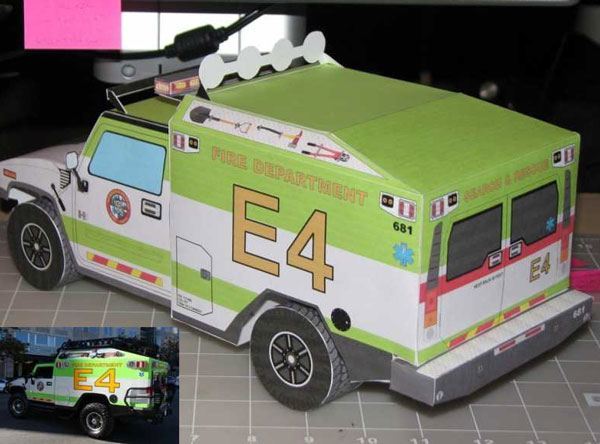 Трансформер Рэтчет Hummer H2 (Трансформеры 3) paper model