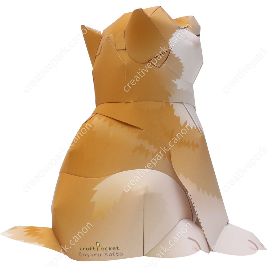 Сиба-ину paper model