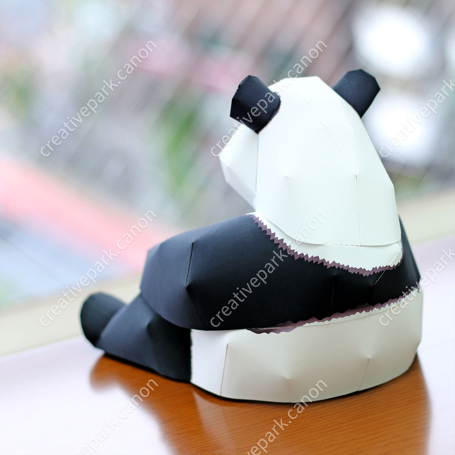 Большая панда: большая версия paper model