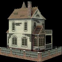 Дом с привидениями paper model