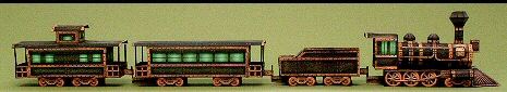 Поезд-призрак paper model