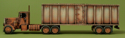 Грузовик-призрак paper model