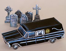 Похоронный катафалк paper model