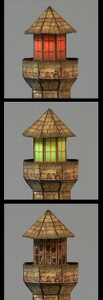 Маяк paper model
