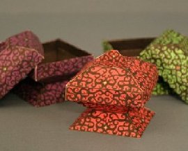 Необычные коробочки paper model