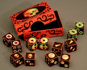 Коллекция игральных костей paper model