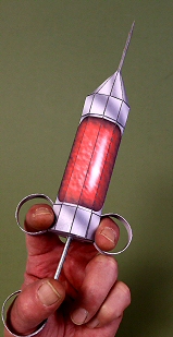 Шприц paper model