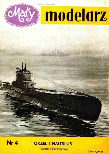 Maly Modelarz - 3/1958 - Подводные лодки Orzel и Nautilus magazine