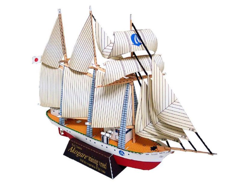 Корабль Акогаре (Akogare) paper model