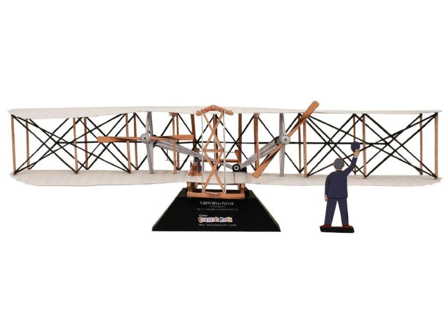Самолет Флайер братьев Райт paper model