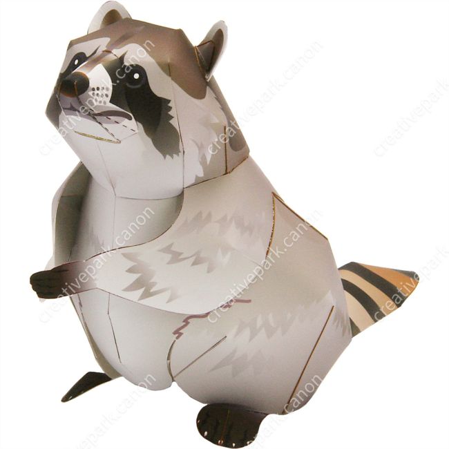 Енот paper model