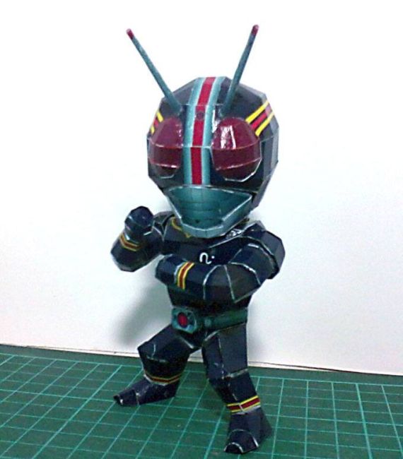 Kamen Rider SD paper model