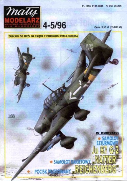 Maly Modelarz - 4-5/1996 - Бомбардировщик Junkers Ju 87G magazine
