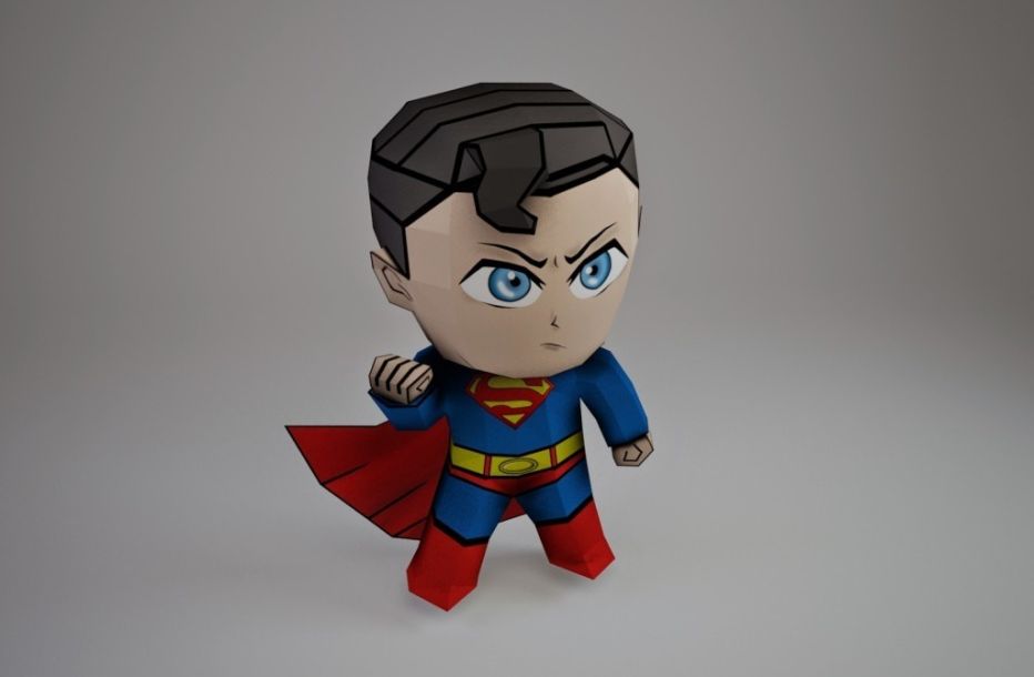 Супермен paper model