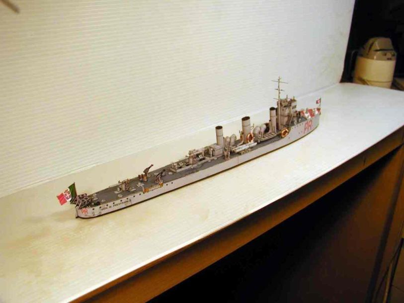 Крейсер Generale Marcello Prestinari paper model