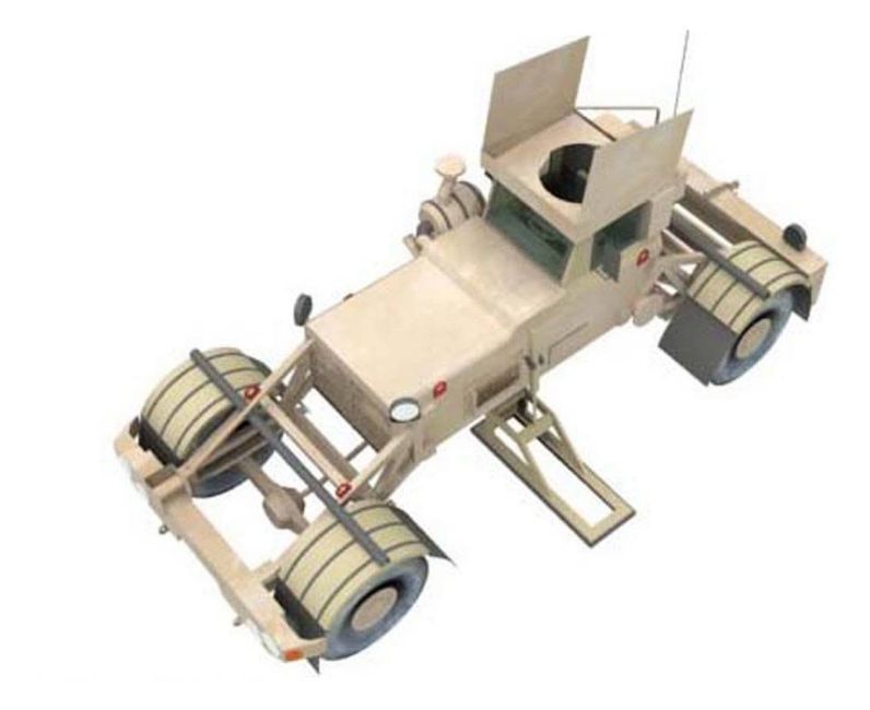 Система разведки мин T/MDV Husky paper model