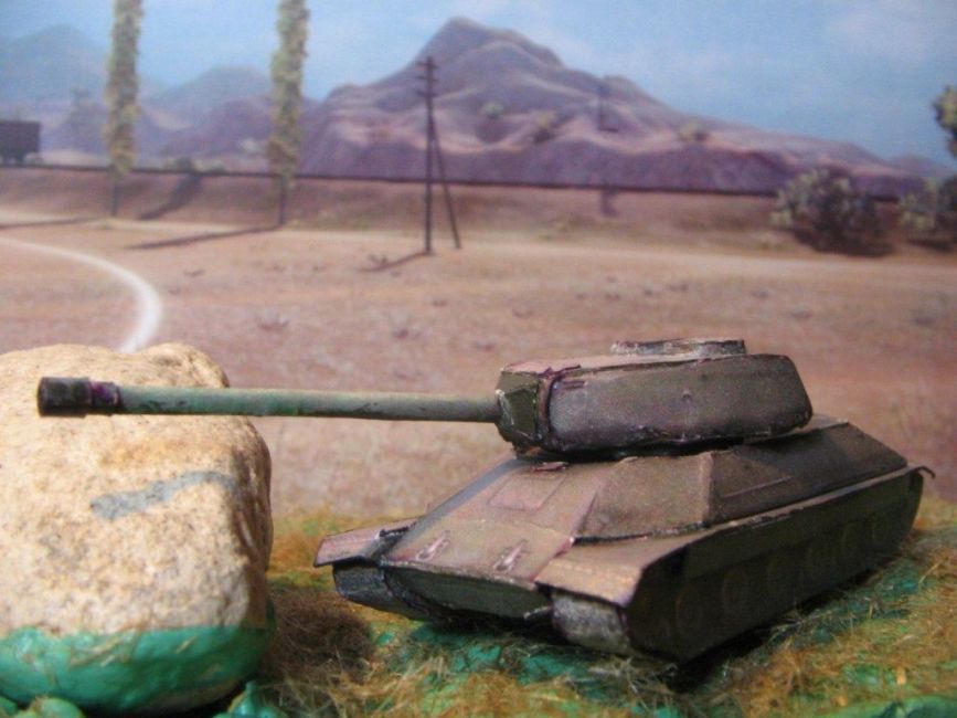 Танк ИС-6 paper model