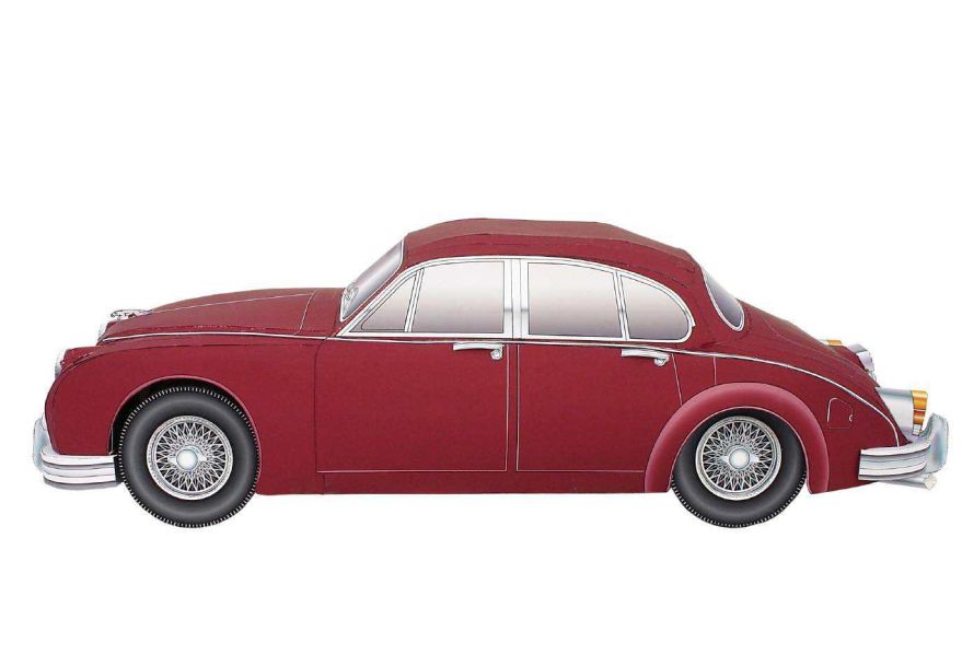Автомобиль Jaguar Mark 2 paper model