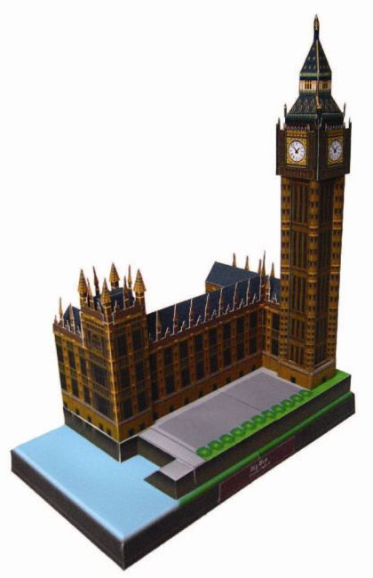 Биг Бен, Англия paper model