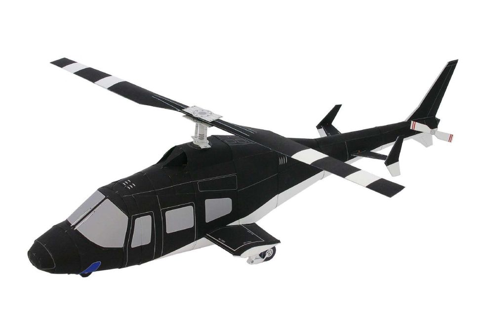 Вертолет paper model