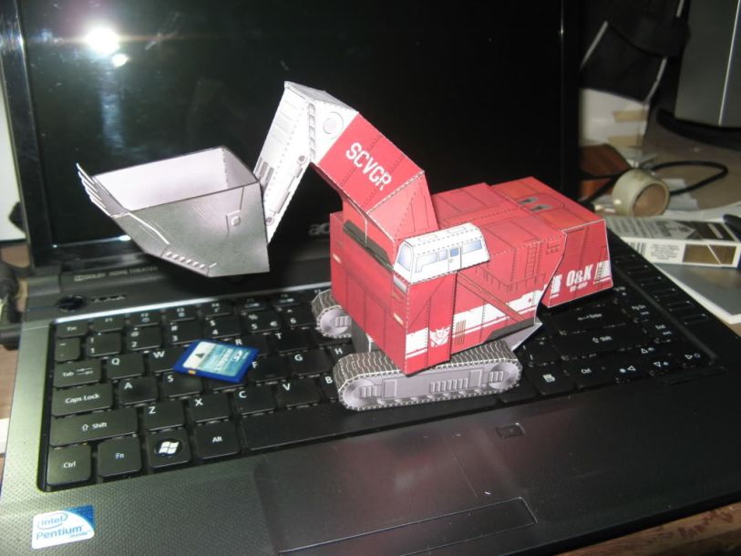 Трансформер Скевенджер (Трансформеры) [серия, часть 1/7] paper model