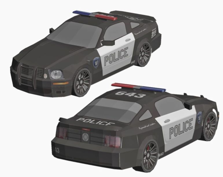 Автомобиль Ford Mustang Saleen S281 (Трансформеры) paper model