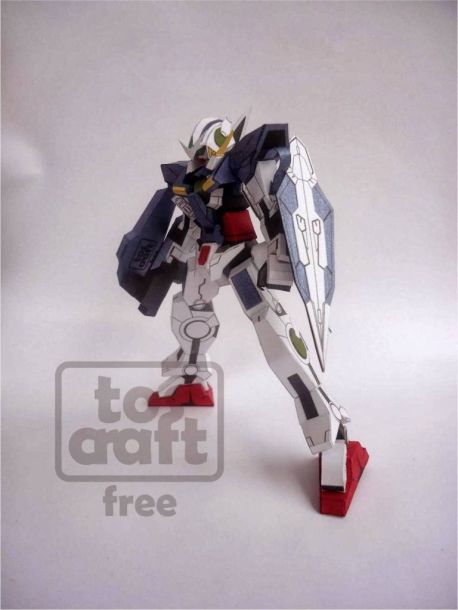 Робот GN-001 Gundam Exia (Gundam) paper model