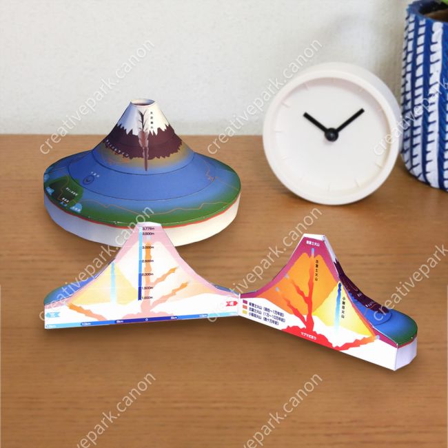 Гора Фудзи, Япония paper model
