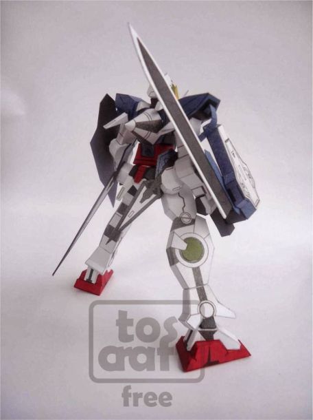 Робот GN-001 Gundam Exia (Gundam) paper model