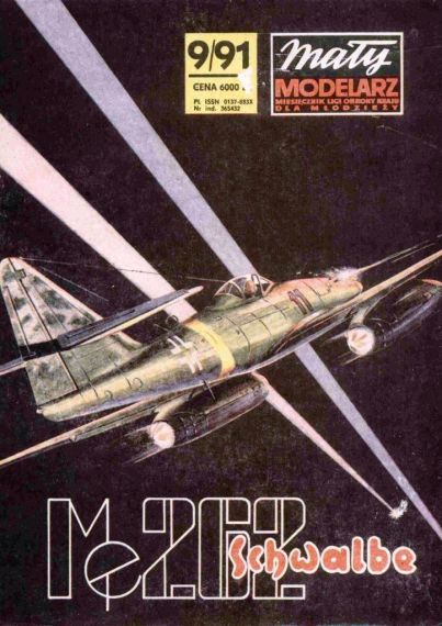 Maly Modelarz - 9/1991 - Истребитель Messerschmitt Me.262 Schwalbe